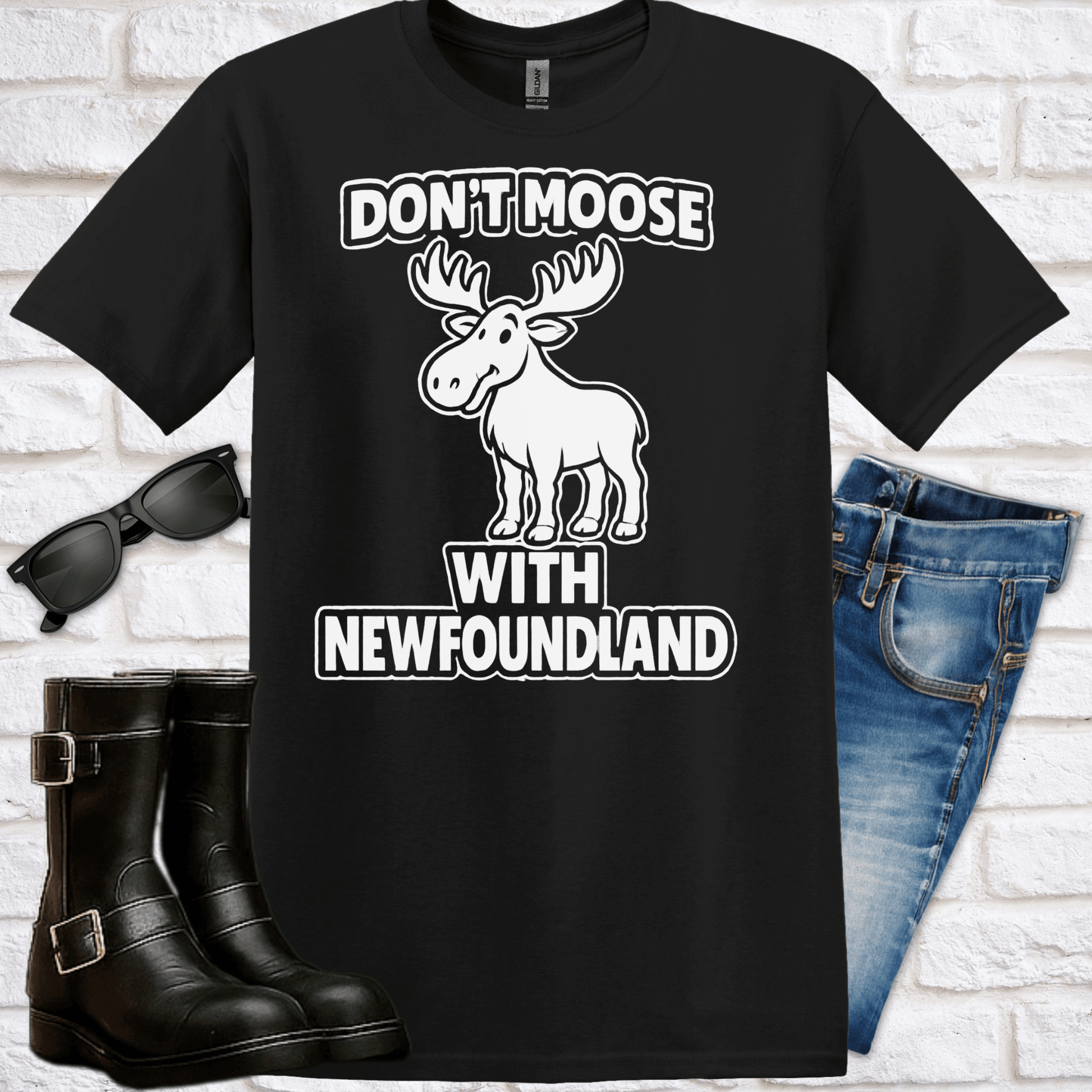 "Don't Moose with Newfoundland" T-Shirt - Newfinese Please