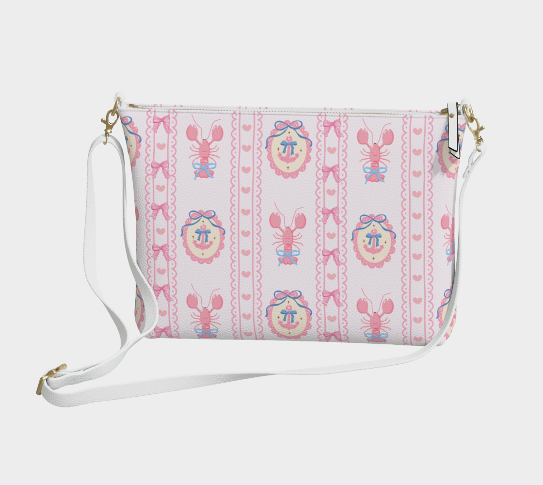 pink ribbon_anchor_lobster_crossbody