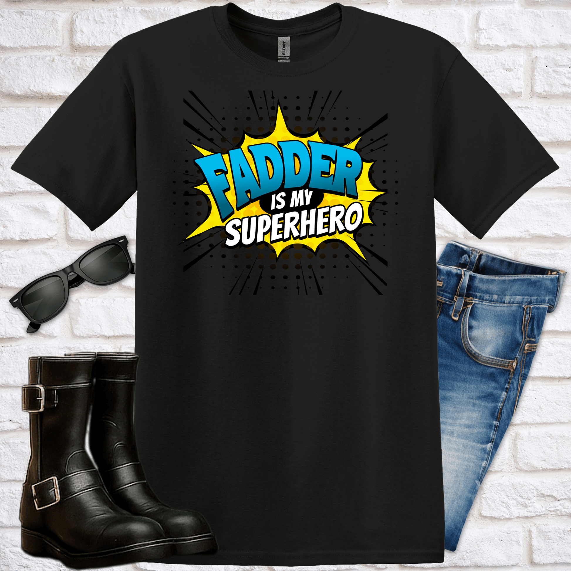 "Fadder is My Superhero" T-Shirt - Newfinese Please