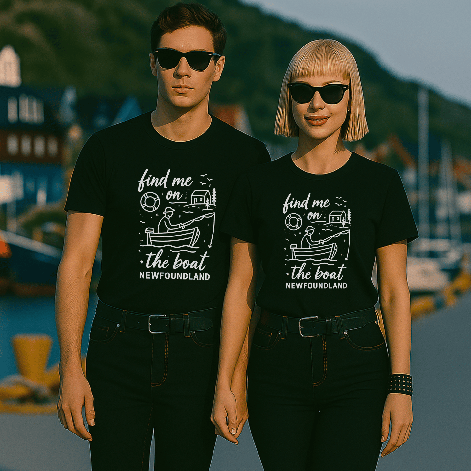 "Find Me on the Boat" T-Shirt - Newfinese Please