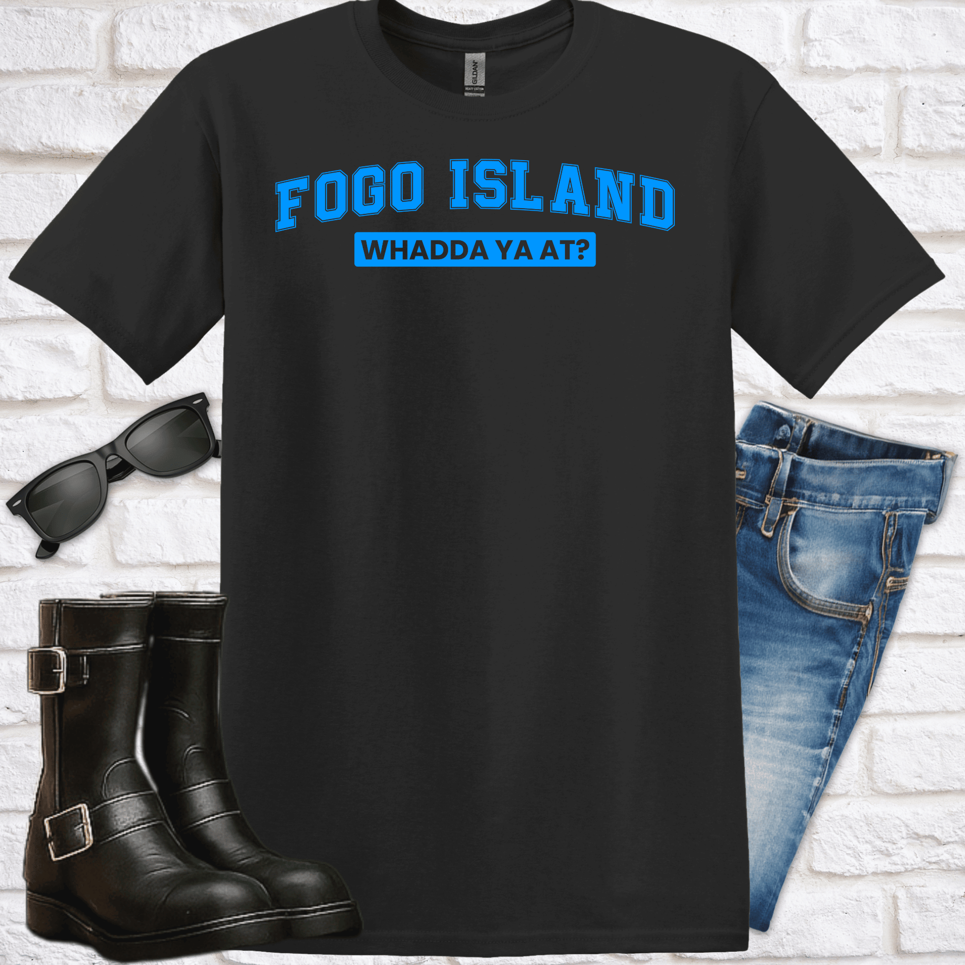 FOGO ISLAND "Whadda Ya At?" T-Shirt - Newfinese Please