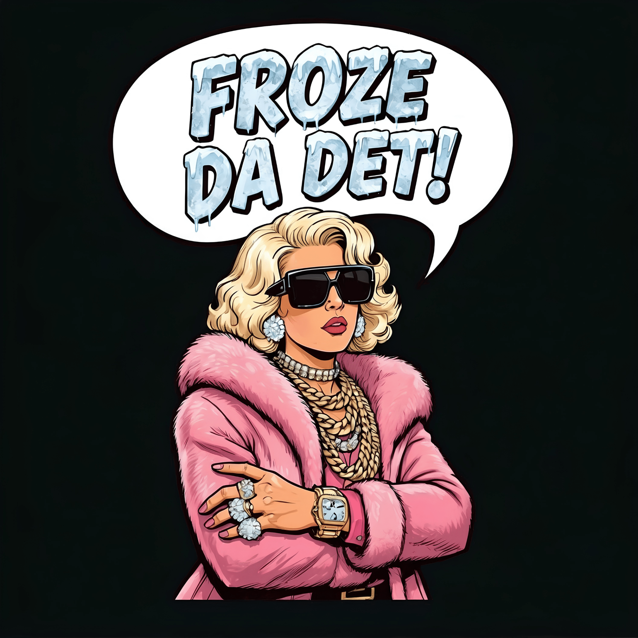 "Froze Da Det!" Tee — Comic Collection - Newfineseplease.ca