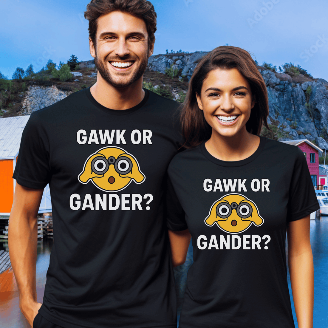 Gawk or Gander? T-Shirt - Newfinese Please