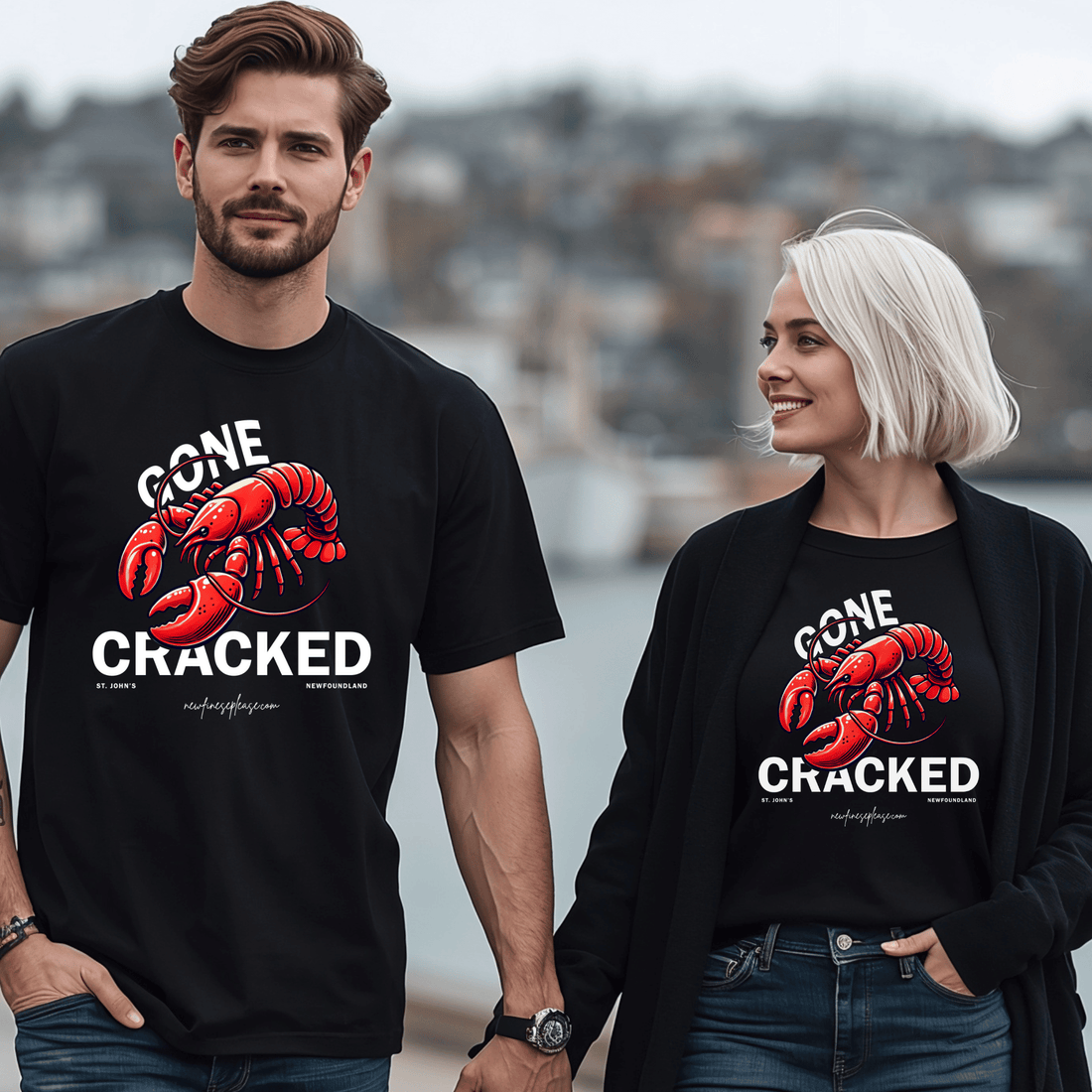 "Gone Cracked" T-Shirt - Newfinese Please