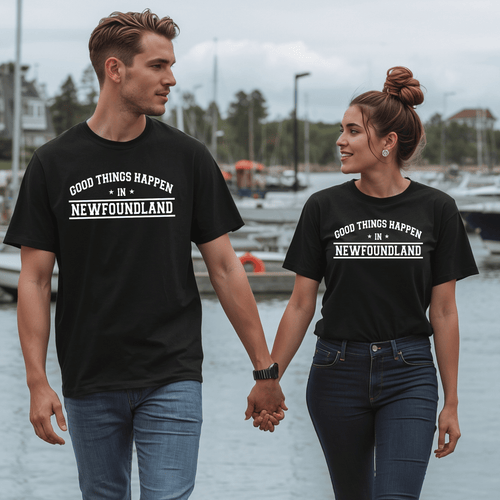 "Good Things Happen in Newfoundland" T-Shirt - Newfinese Please