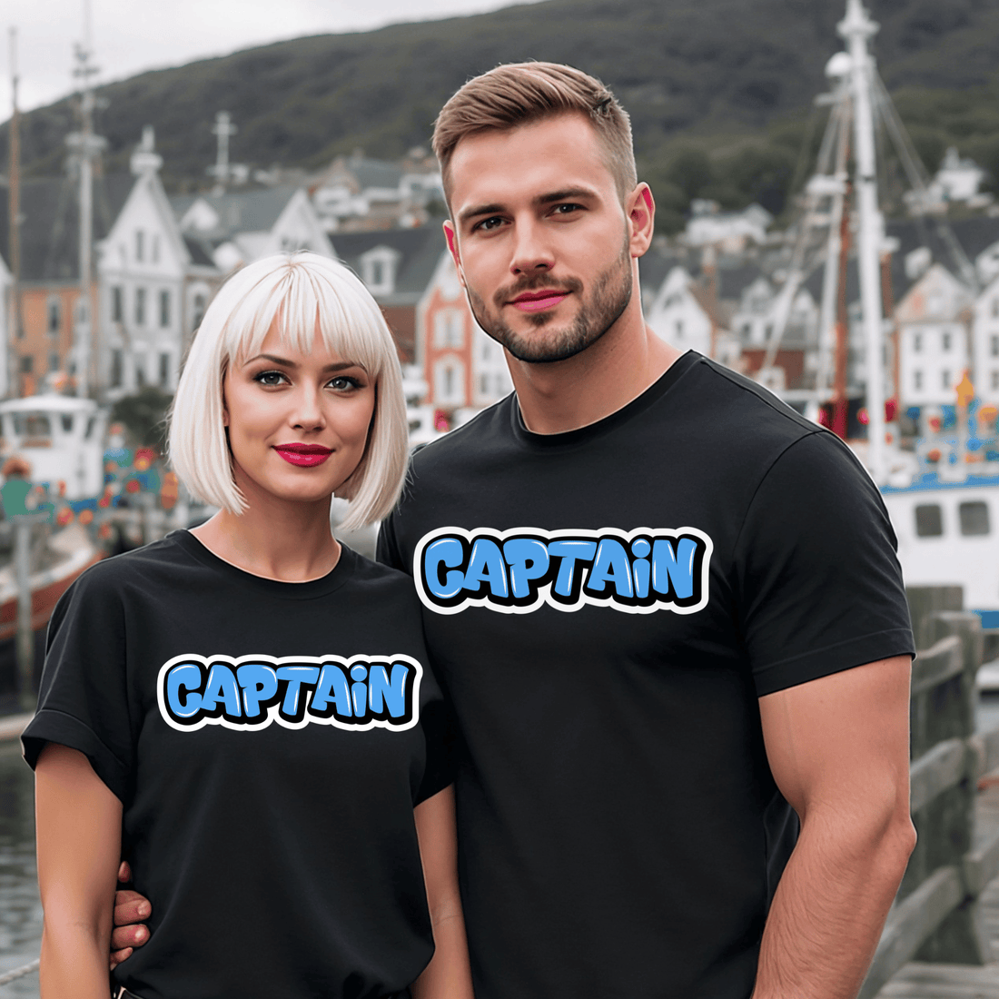 Graffiti "Captain" T-Shirt - Newfinese Please
