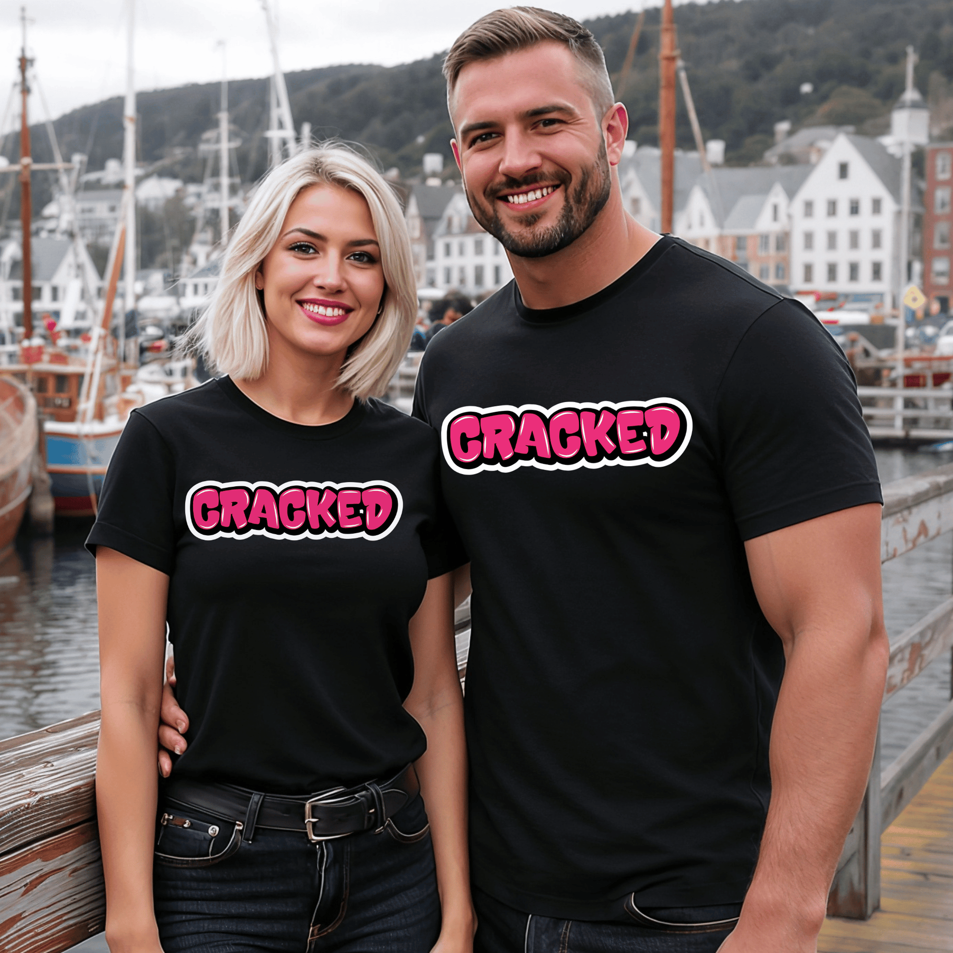 "Graffiti Cracked" T-Shirt - Newfinese Please