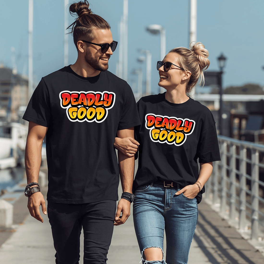 Graffiti "Deadly Good" T-Shirt - Newfinese Please