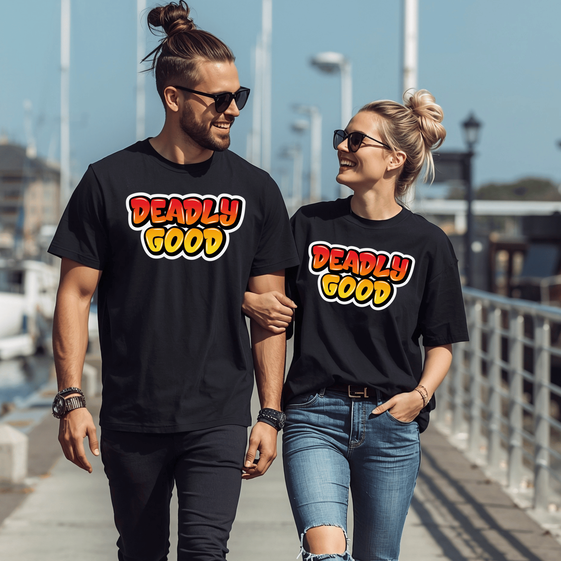 Graffiti "Deadly Good" T-Shirt - Newfinese Please