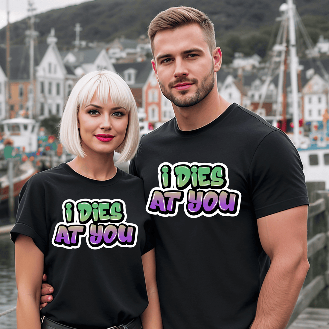 💚 Graffiti "I Dies at You" T-Shirt - Newfinese Please