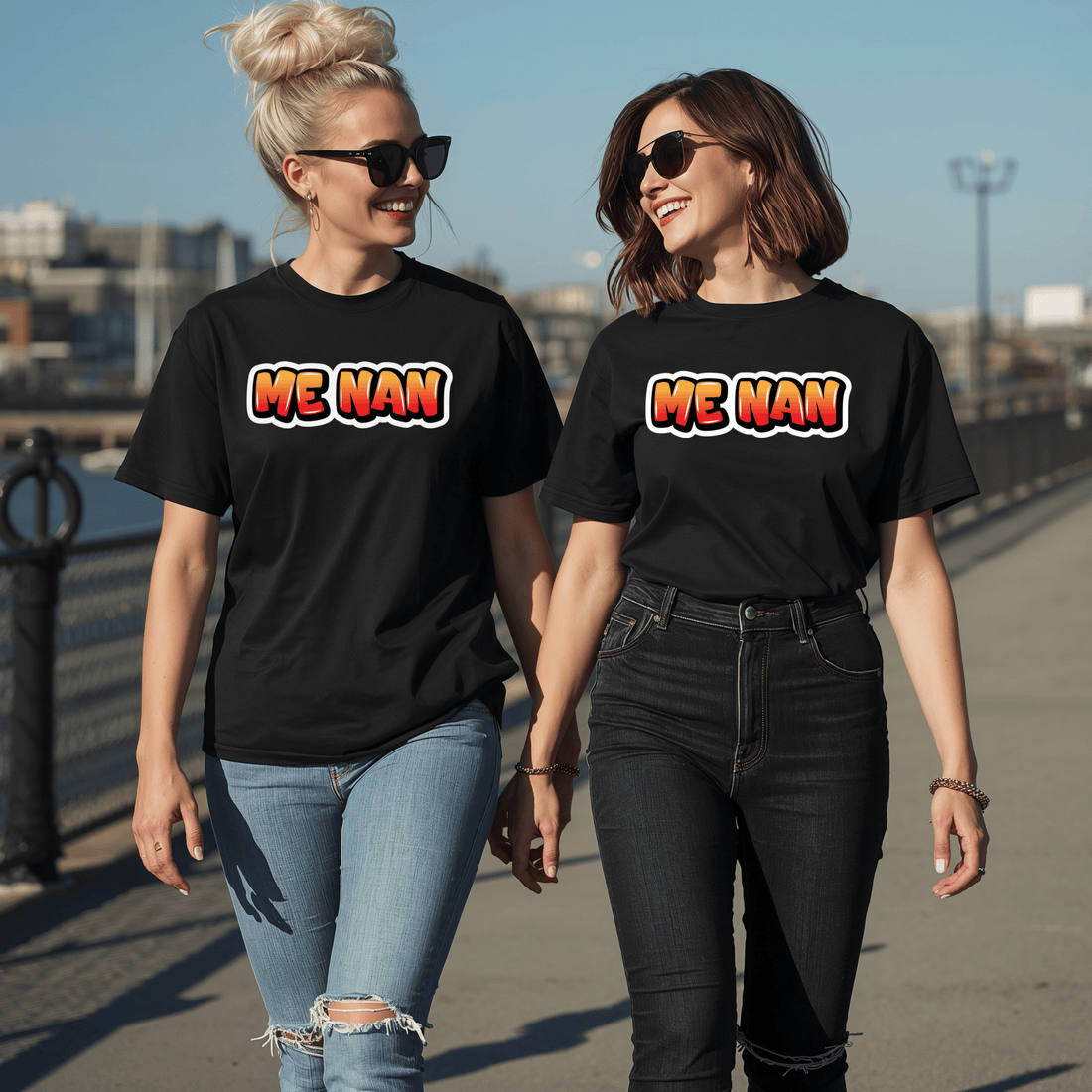 Graffiti "Me Nan" T-Shirt - Newfinese Please