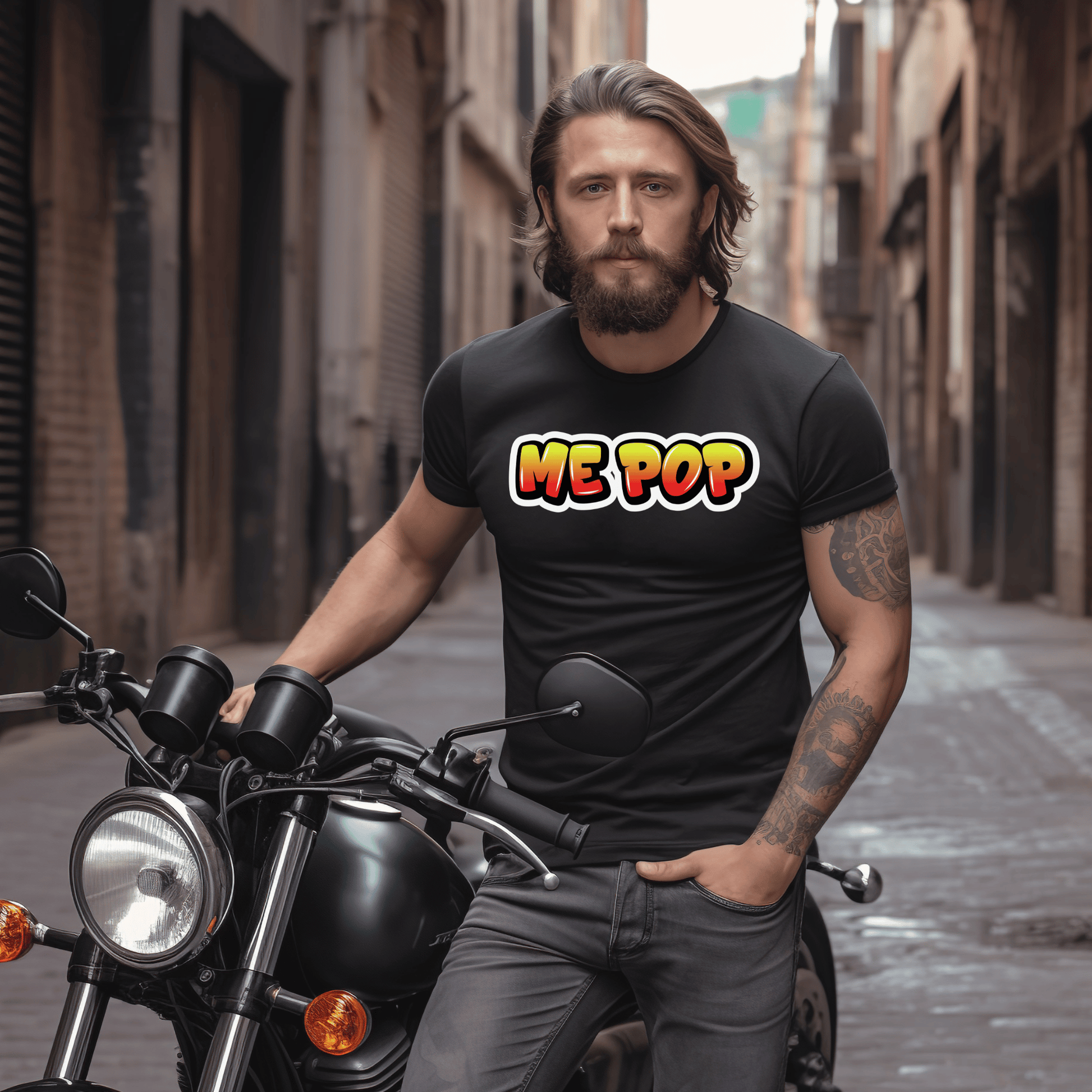 Graffiti "Me Pop" T-Shirt - Newfinese Please