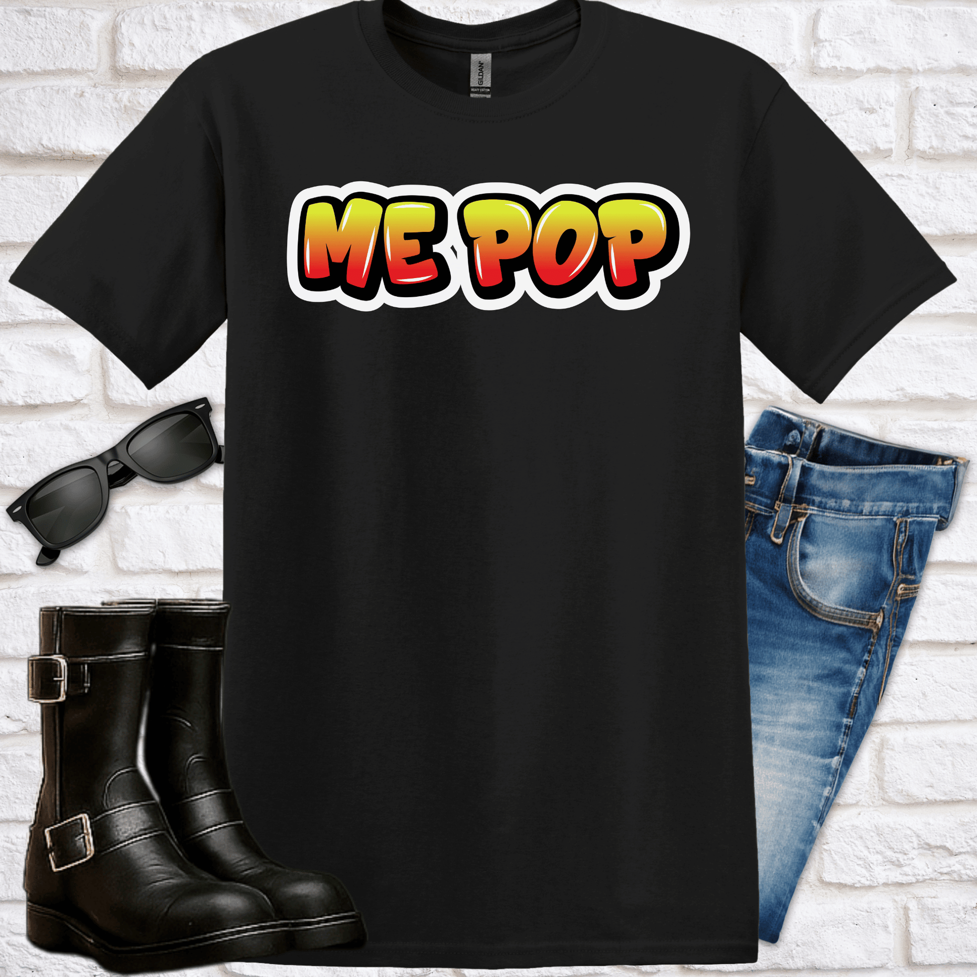 Graffiti "Me Pop" T-Shirt - Newfinese Please