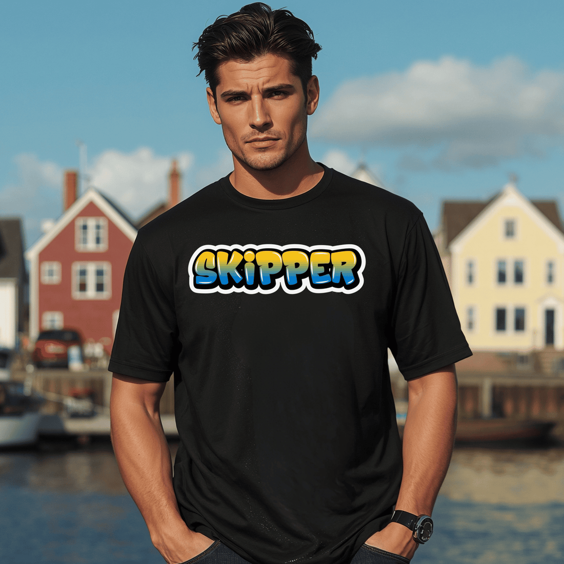 Graffiti Skipper T-Shirt - Newfinese Please
