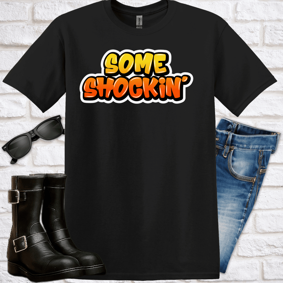 Graffiti "Some Shockin'" T-Shirt - Newfinese Please