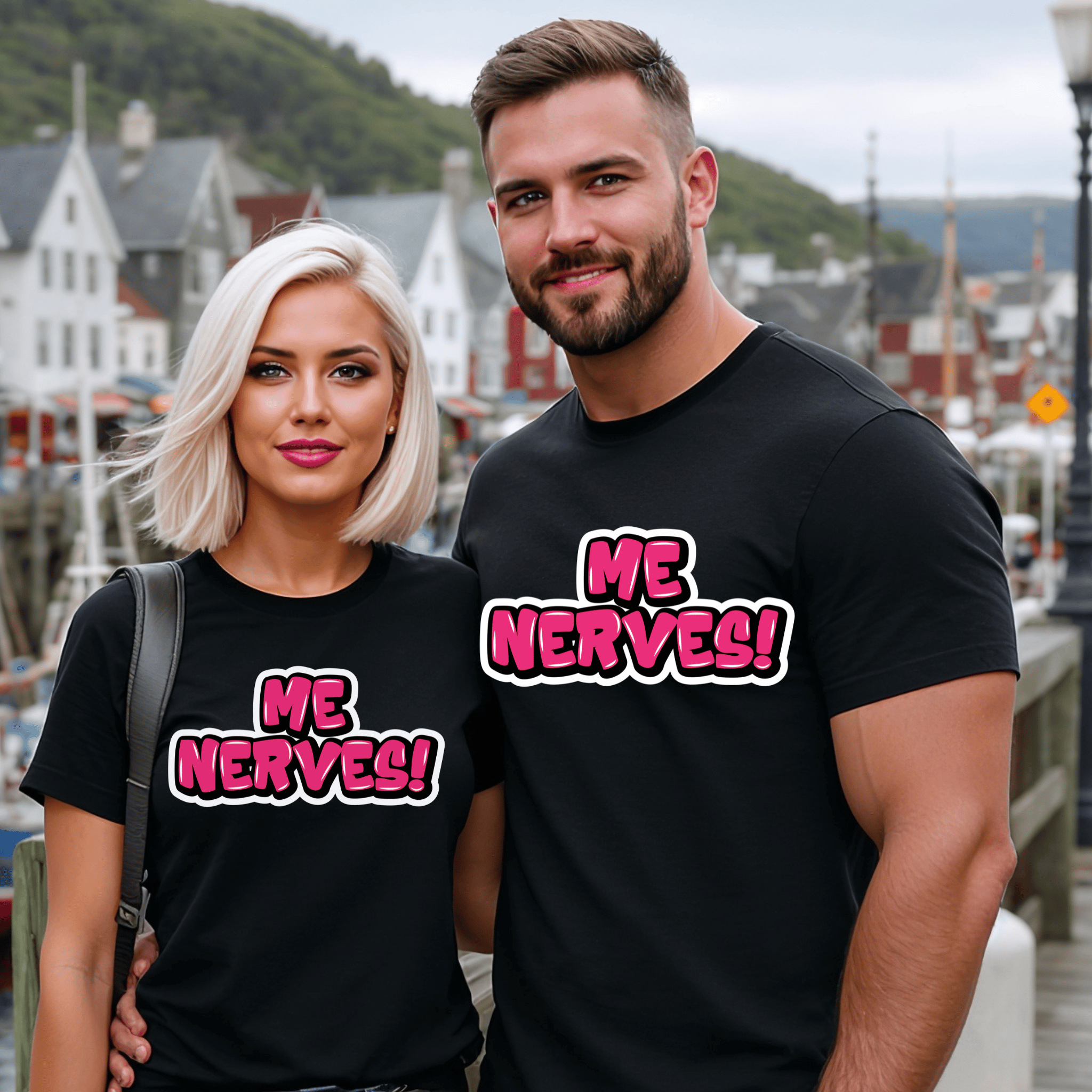 Graffiti Style "Me Nerves!" T-Shirt - Newfinese Please