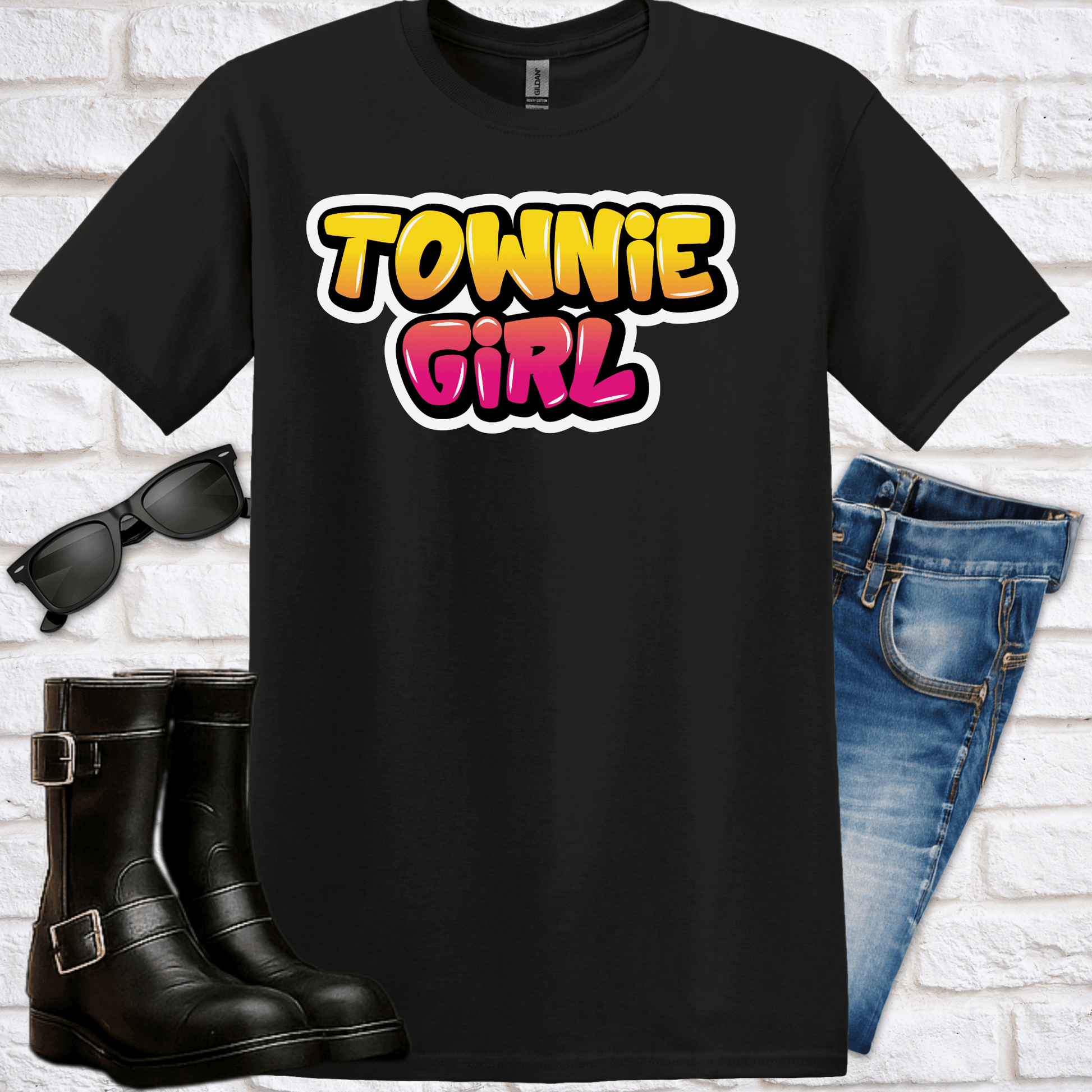 Graffiti "Townie Girl" T-Shirt - Newfinese Please