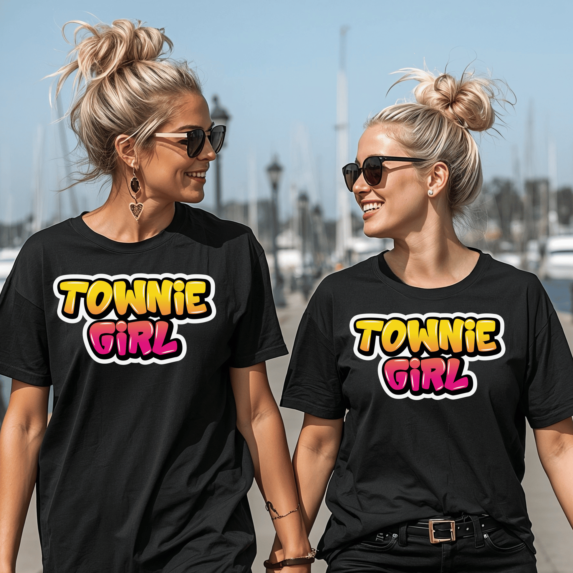 Graffiti "Townie Girl" T-Shirt - Newfinese Please