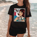 Graphic T-Shirt: "Mug Up at Nan's" Retro Pop Art Tea Tee - Newfinese Please