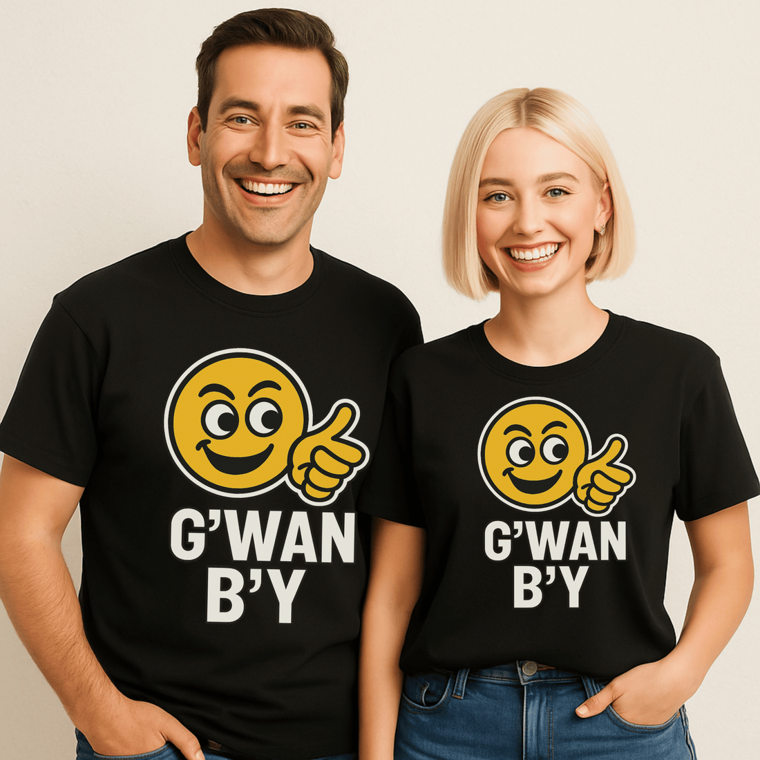 "G'WAN B'Y!" T-Shirt - Newfinese Please