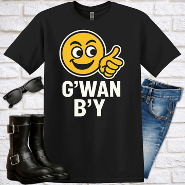 "G'WAN B'Y!" T-Shirt - Newfinese Please