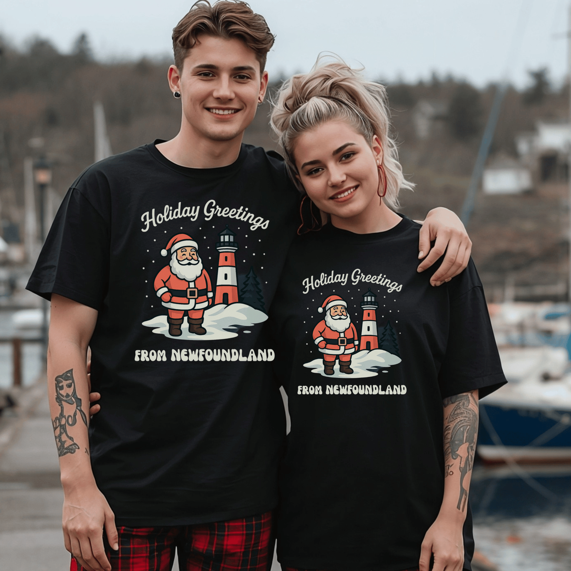 "Happy Holidays from Newfoundland" T-Shirt - Newfinese Please