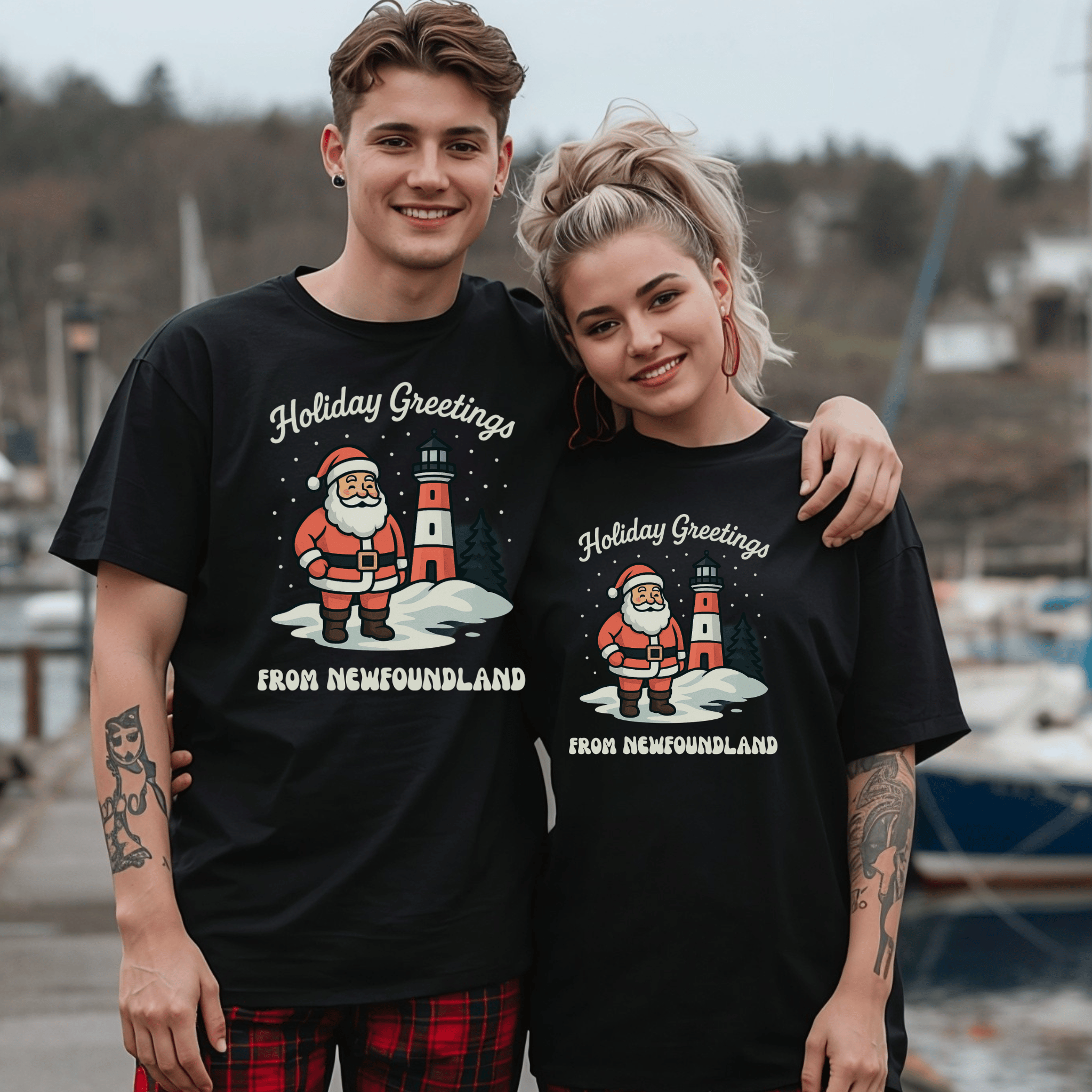 "Happy Holidays from Newfoundland" T-Shirt - Newfinese Please