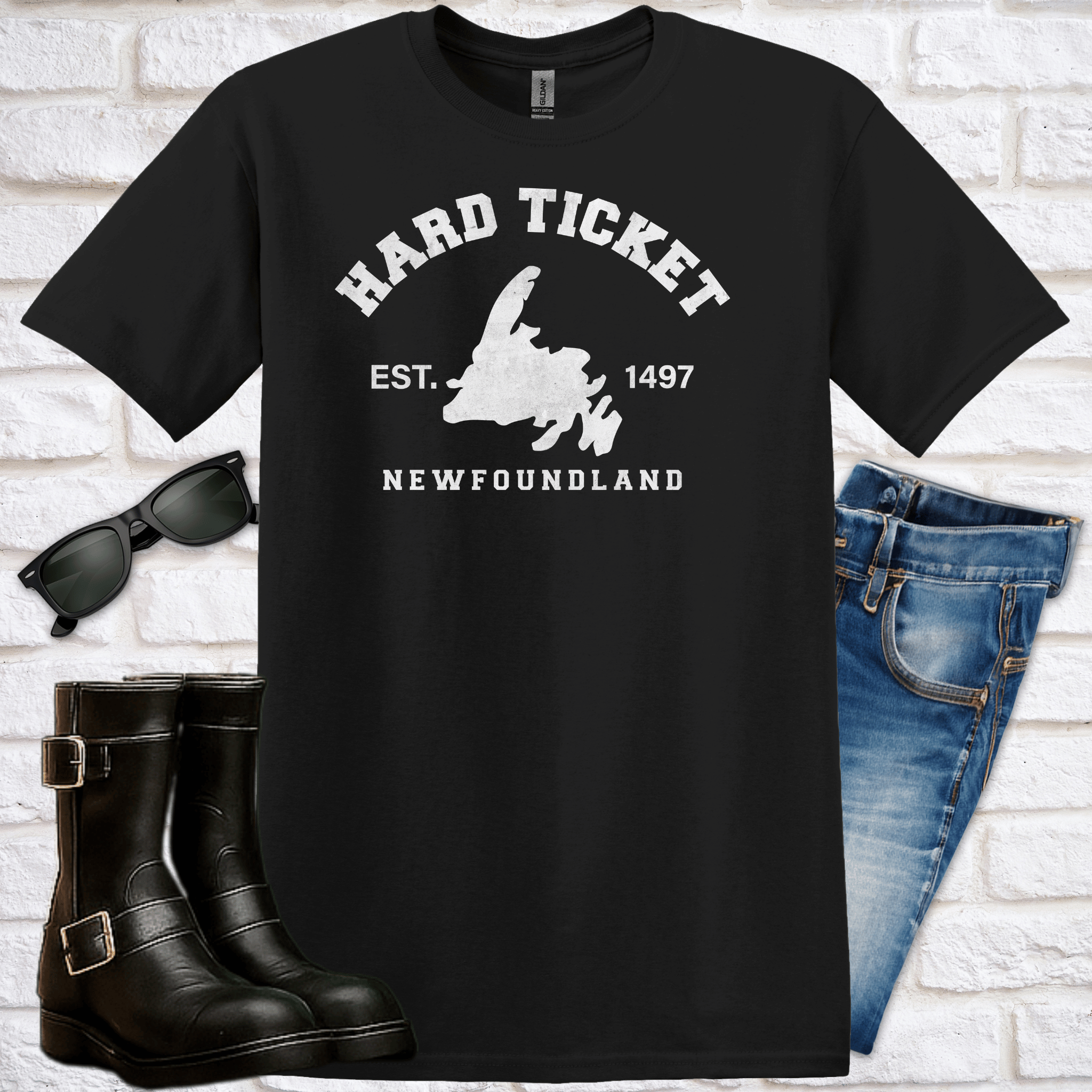 "Hard Ticket" Map T-Shirt - Newfinese Please