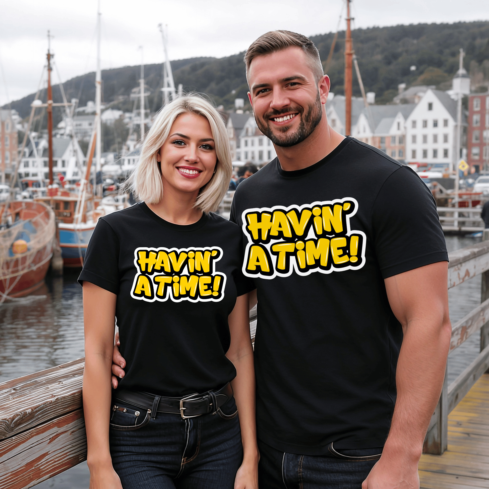 "Havin' A Time" Graffiti T-Shirt - Newfinese Please