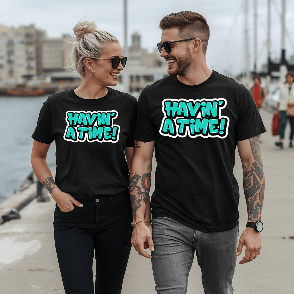 "Havin' a Time!" Tee — Newfoundland Graffiti Collection - Newfineseplease.ca
