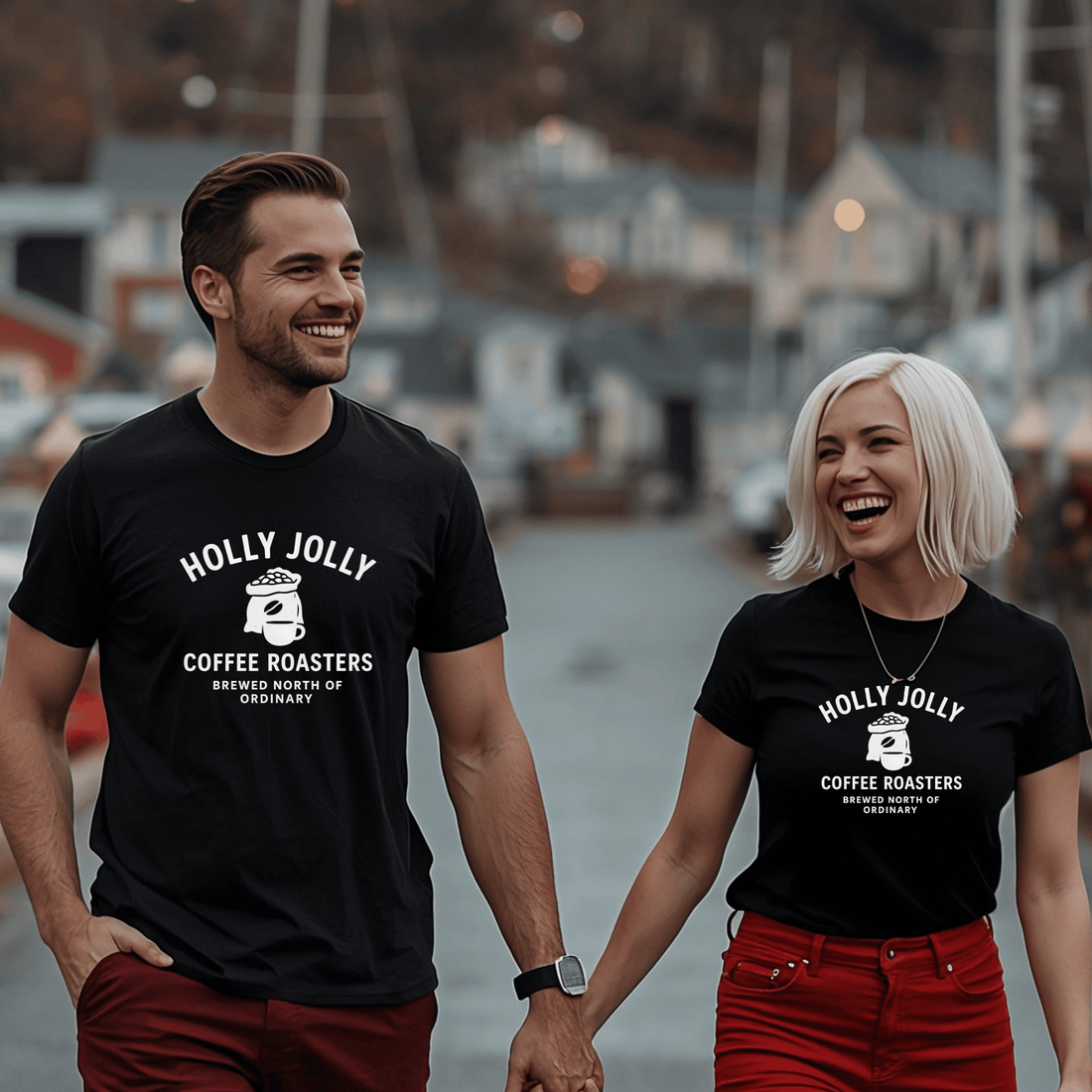 Holiday Holly Jolly Roasters T-Shirt - Newfinese Please