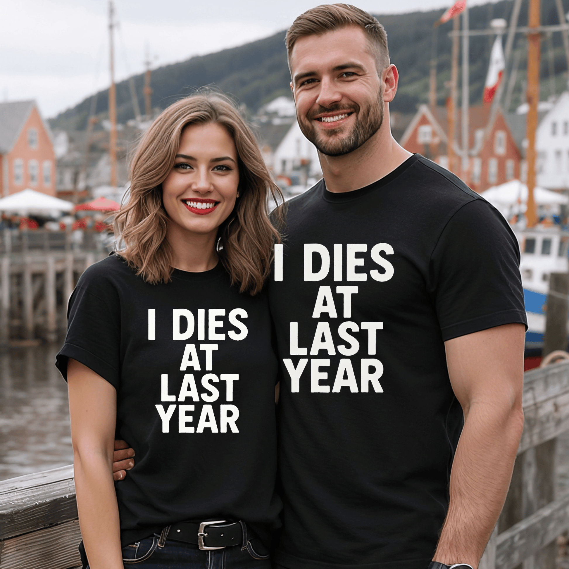 "I Died Last Year" T-Shirt - Newfinese Please