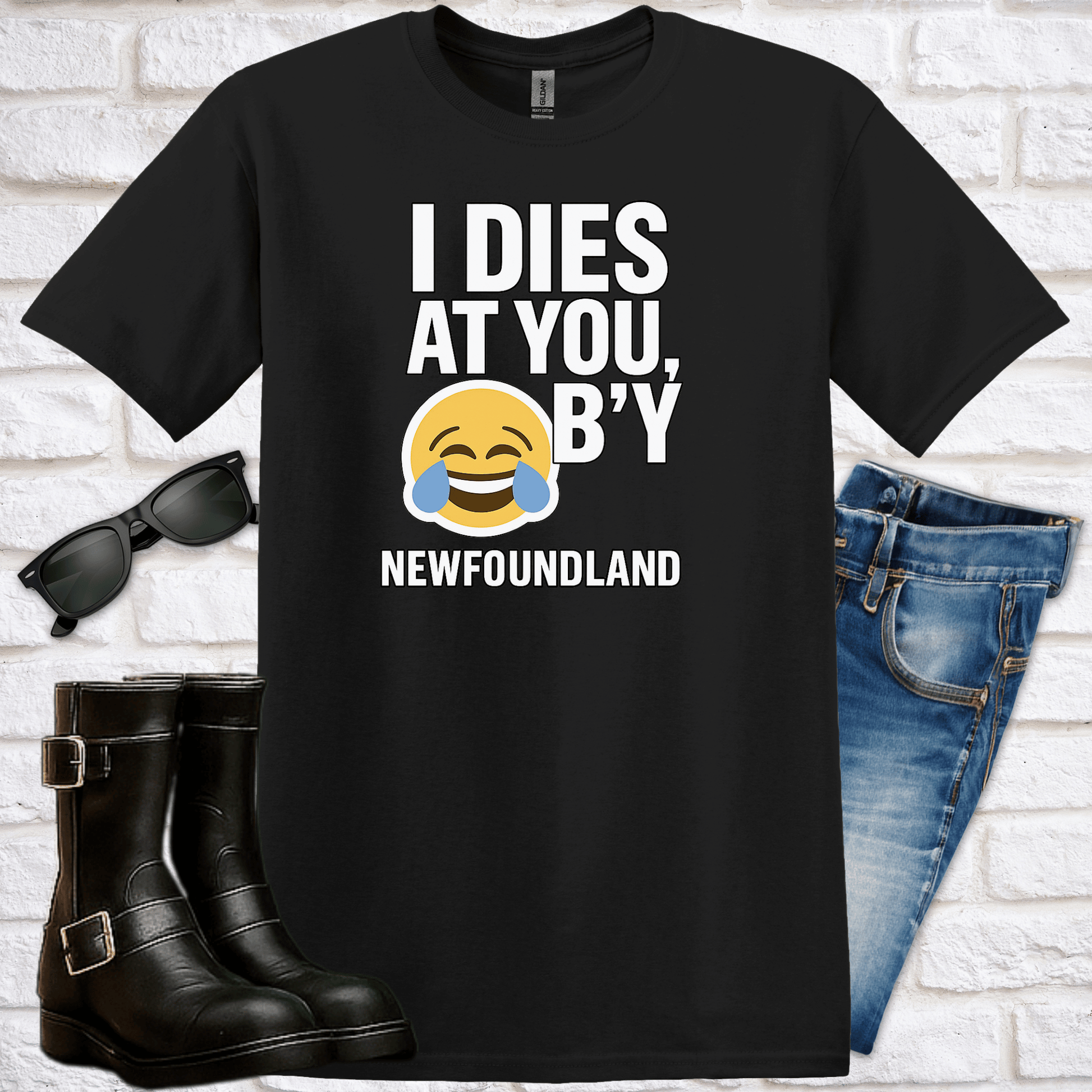 "I Dies at You, B'y" T-Shirt - Newfinese Please