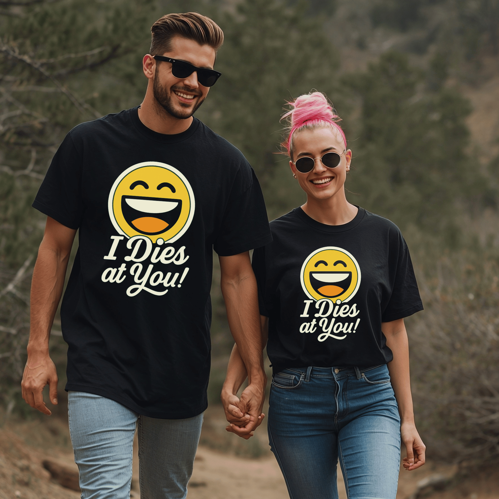 "I Dies at You" Emoji T-Shirt - Newfinese Please