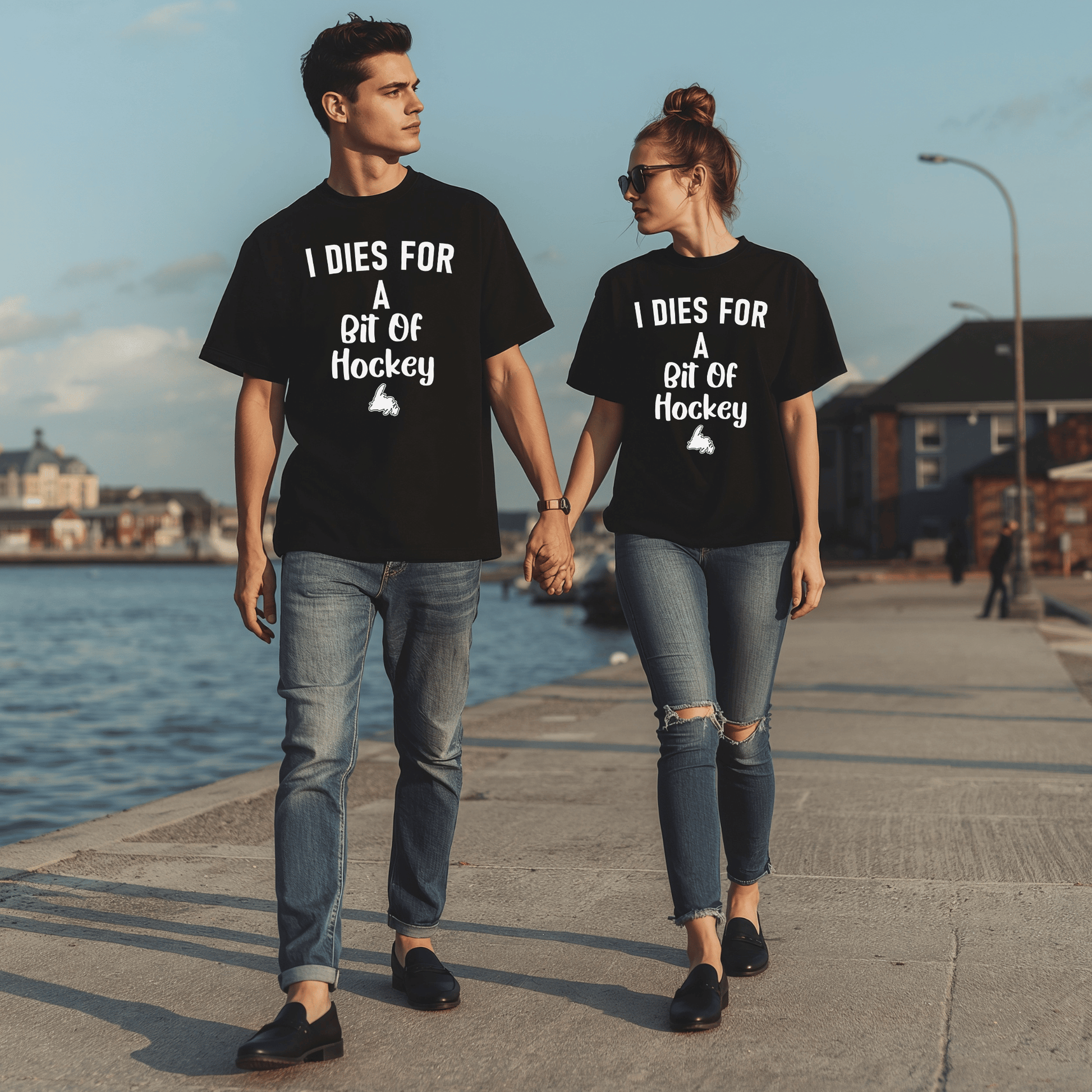 "I Dies for a Bit of Hockey" T-Shirt - Newfinese Please