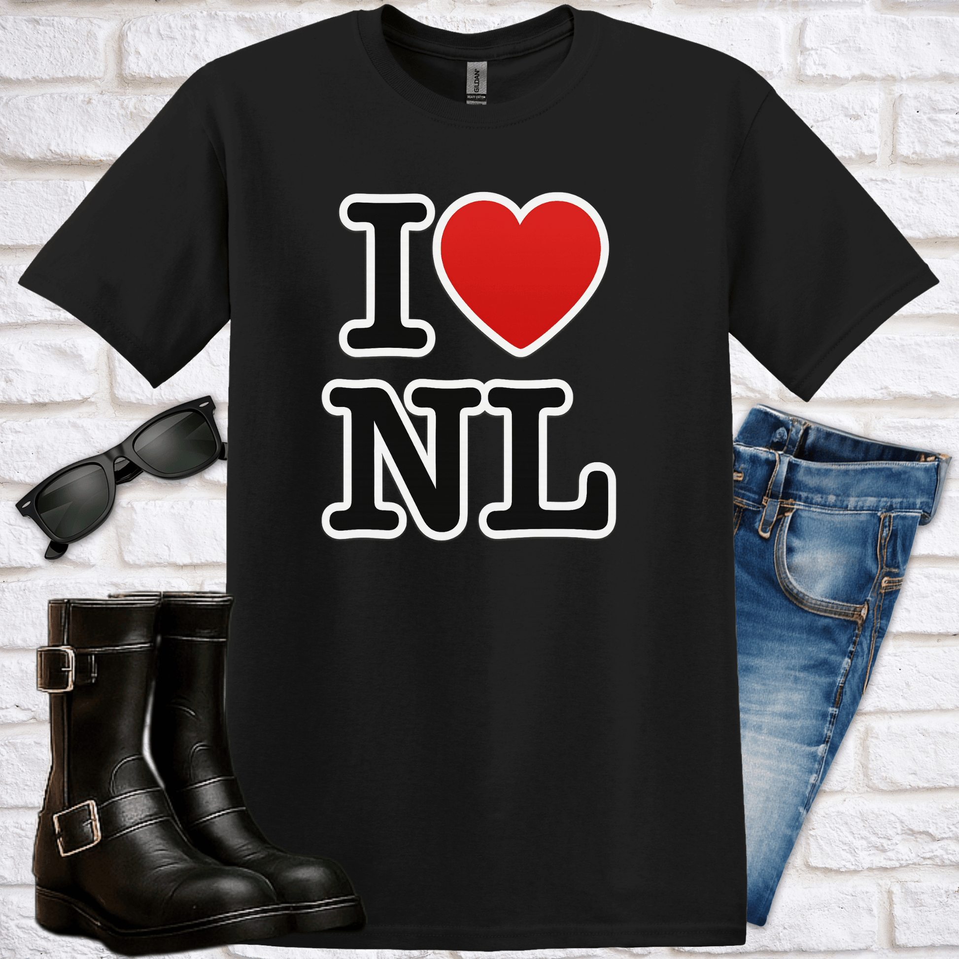"I Heart NL" T-Shirt - Newfinese Please
