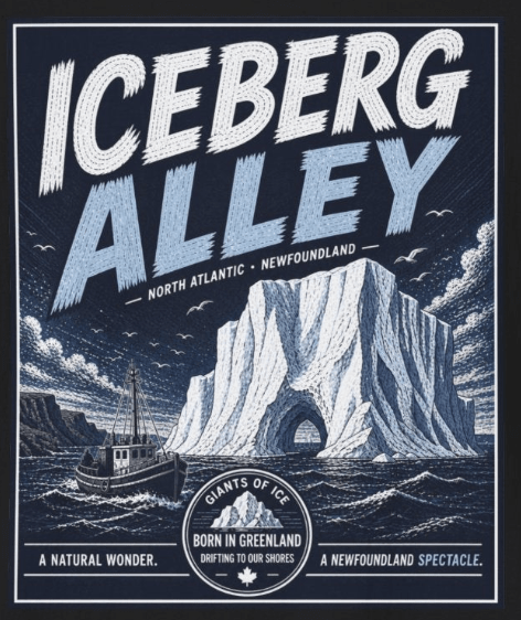 "Iceberg Alley" Tee — Nautical Collection - Newfineseplease.ca