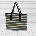 Jellybean Row Newfoundland Tote Bag – St. John’s Houses Pattern Travel Tote - Newfinese Please