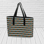 Jellybean Row Newfoundland Tote Bag – St. John’s Houses Pattern Travel Tote - Newfinese Please