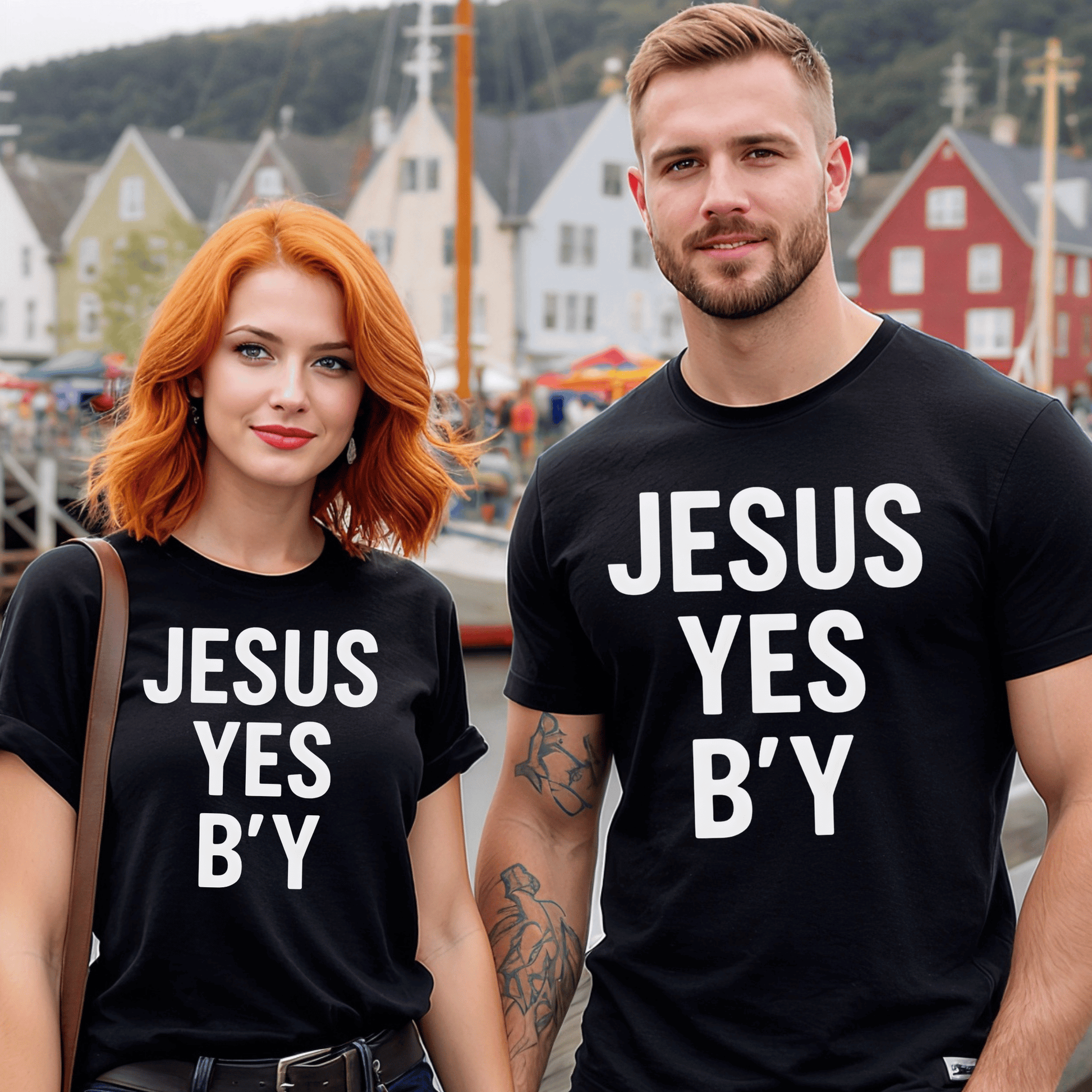 "Jesus Yes B'y" T-Shirt - Newfinese Please