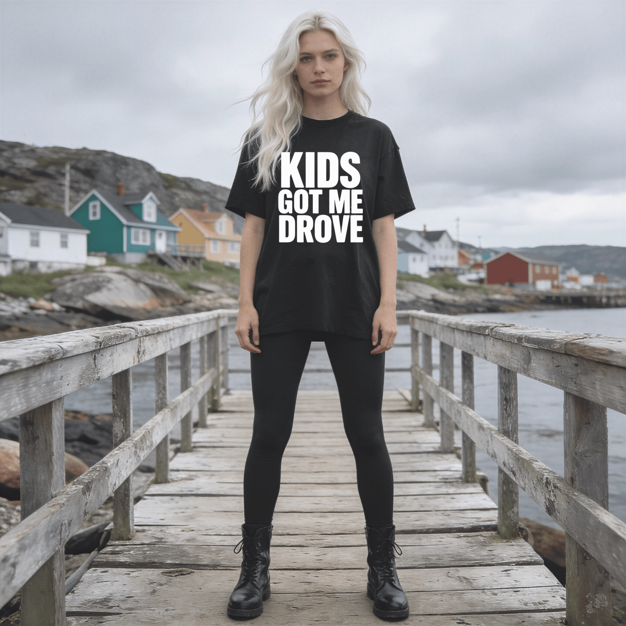 Kids Got Me Drove T-Shirt — Funny Parent Humor Tee - Newfinese Please
