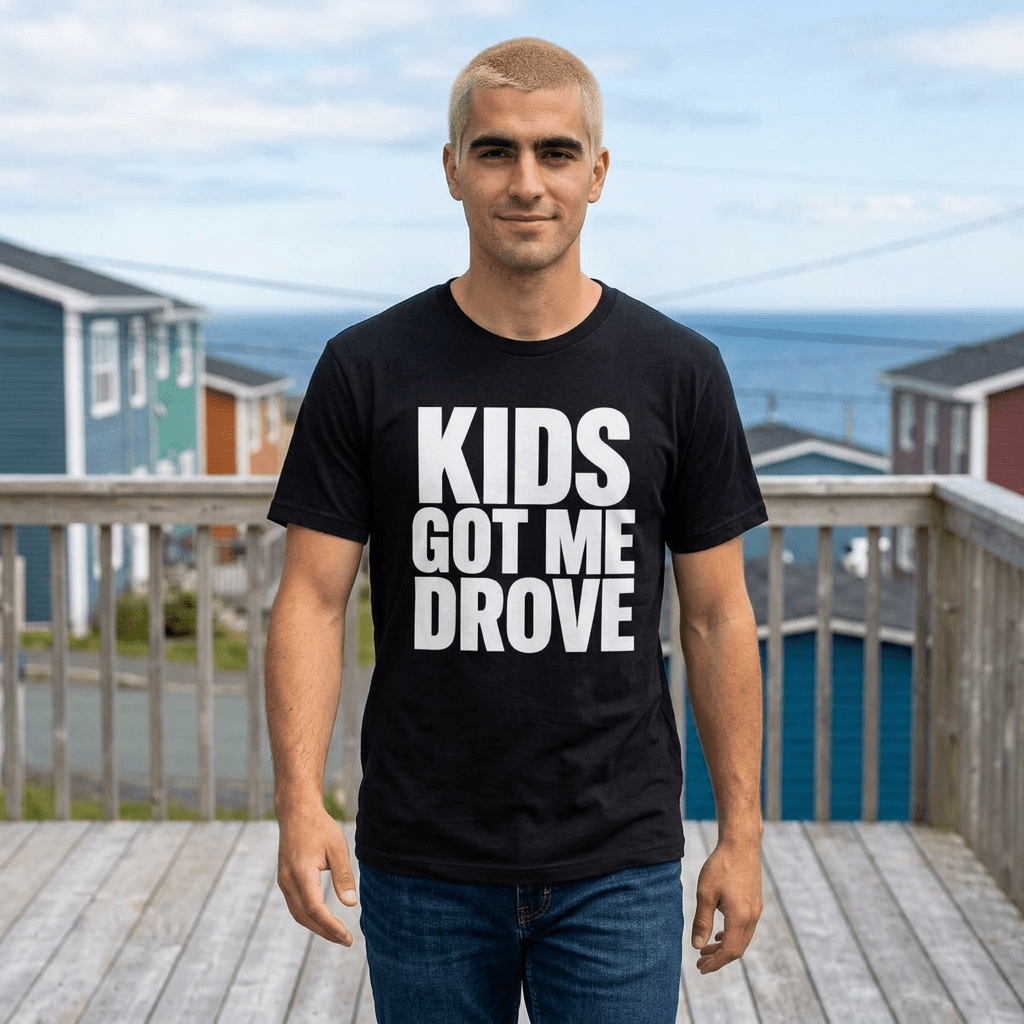 Kids Got Me Drove T-Shirt — Funny Parent Humor Tee - Newfinese Please
