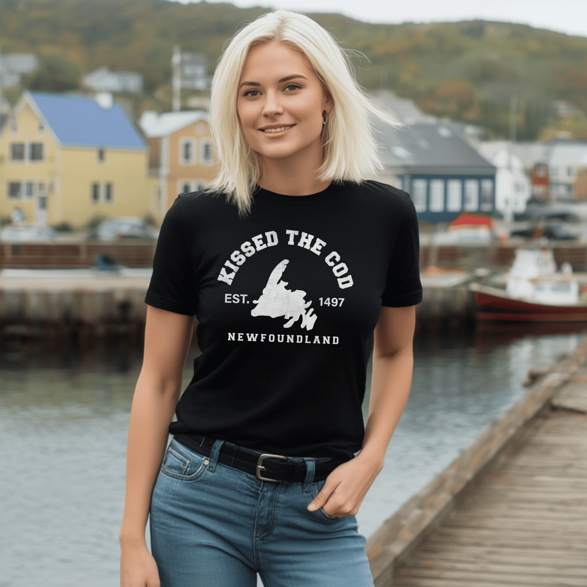 "Kissed the Cod" T-Shirt - Newfinese Please