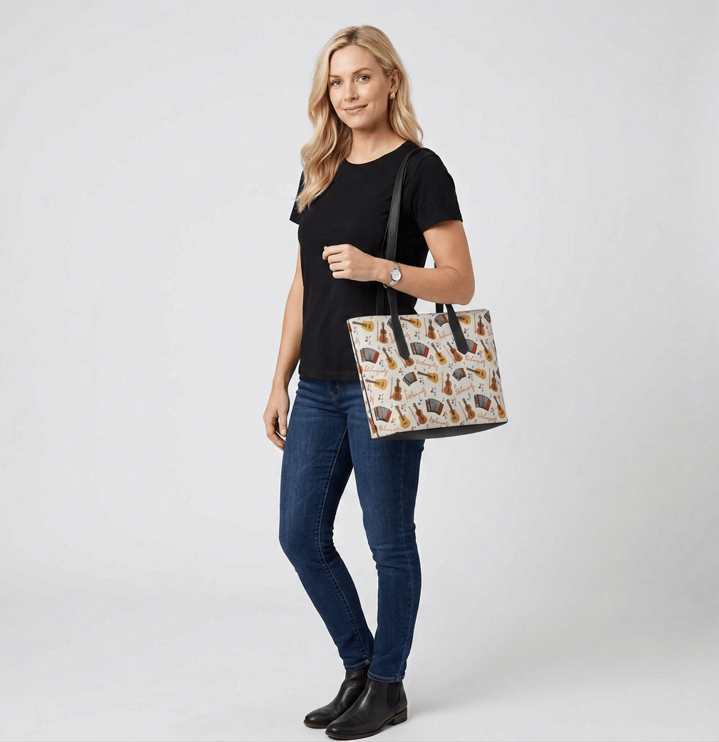 Newfoundland Kitchen Party Tote Bag – Music Pattern Travel & Gift Tote - Newfinese Please