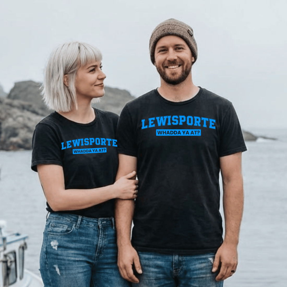 Lewisporte "WHADDA YA AT?" Tee - Newfinese Please