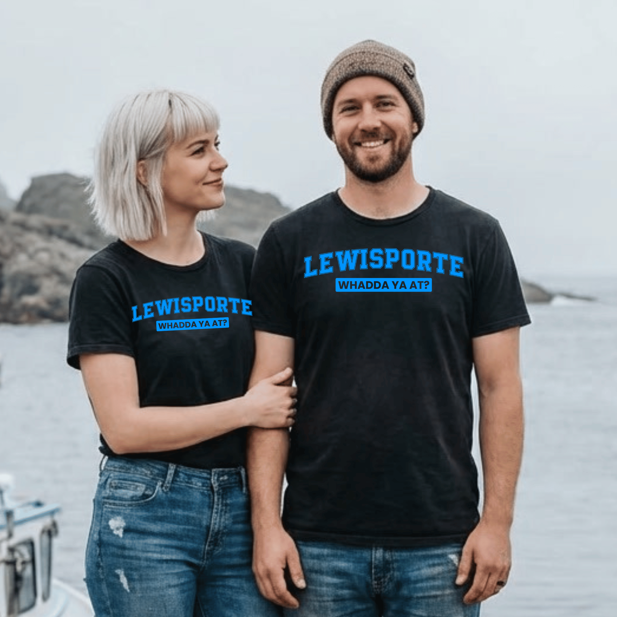 Lewisporte "WHADDA YA AT?" Tee - Newfinese Please