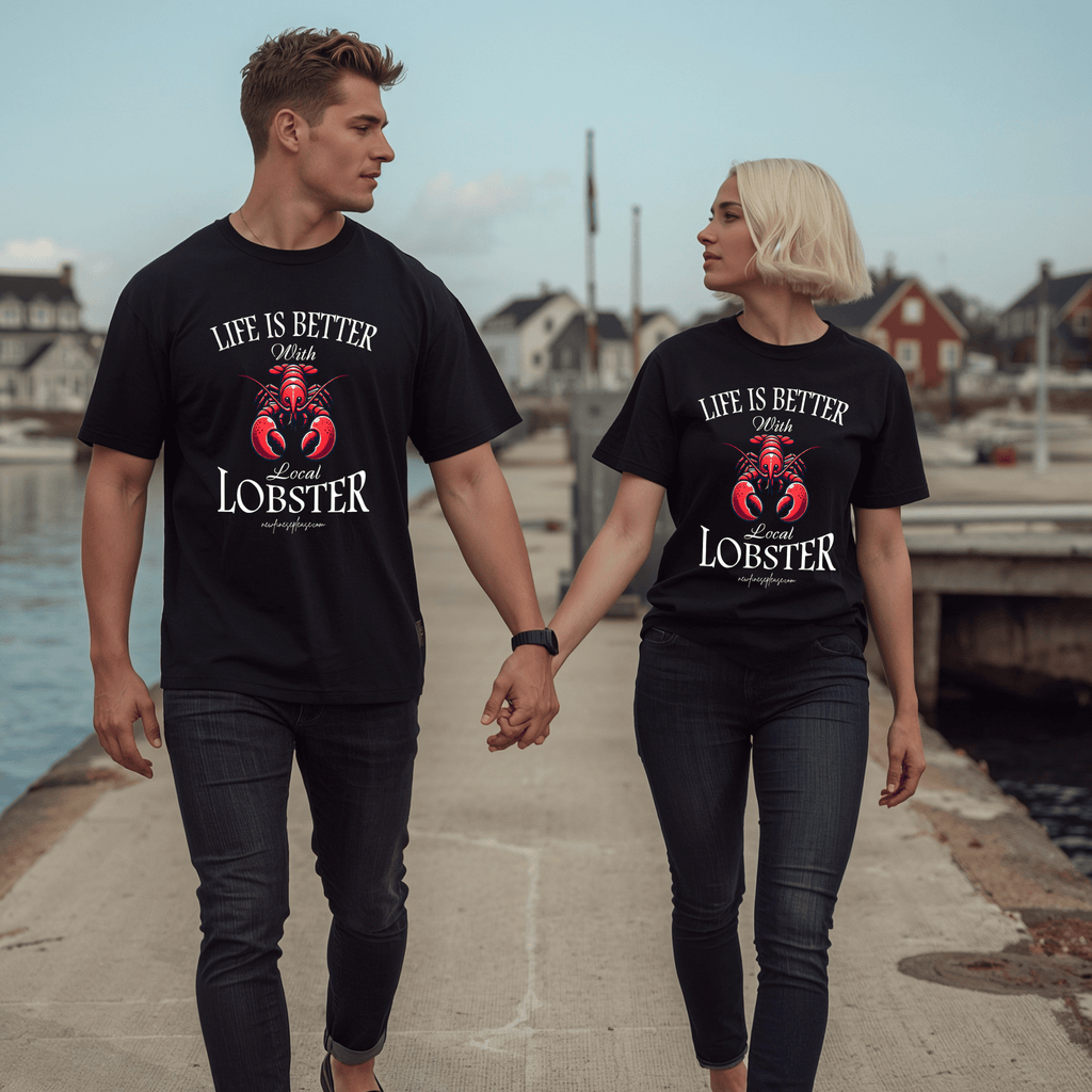 "Life is Better with Local Lobster" T-Shirt - Newfinese Please