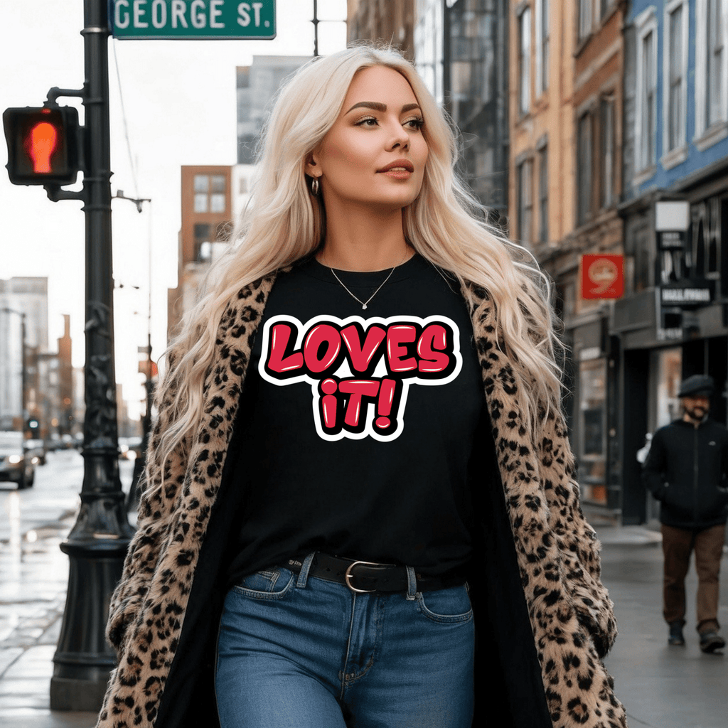 "Loves It!" Tee — Newfoundland Graffiti Collection - Newfineseplease.ca