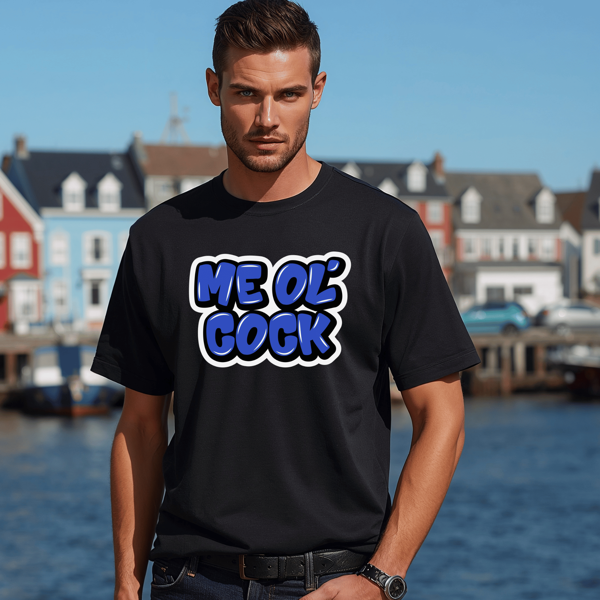 "Me Ol’ Cock" Graffiti T-Shirt - Newfinese Please