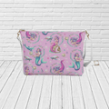 Mermaid Pattern Crossbody – Whimsical Ocean Beach Crossbody - Newfinese Please